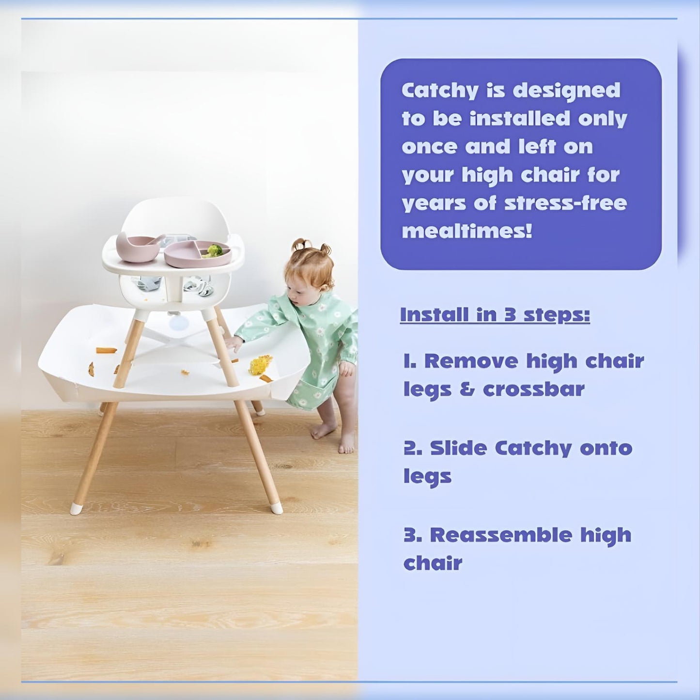 CleanCatchy™_ Baby Food Catcher