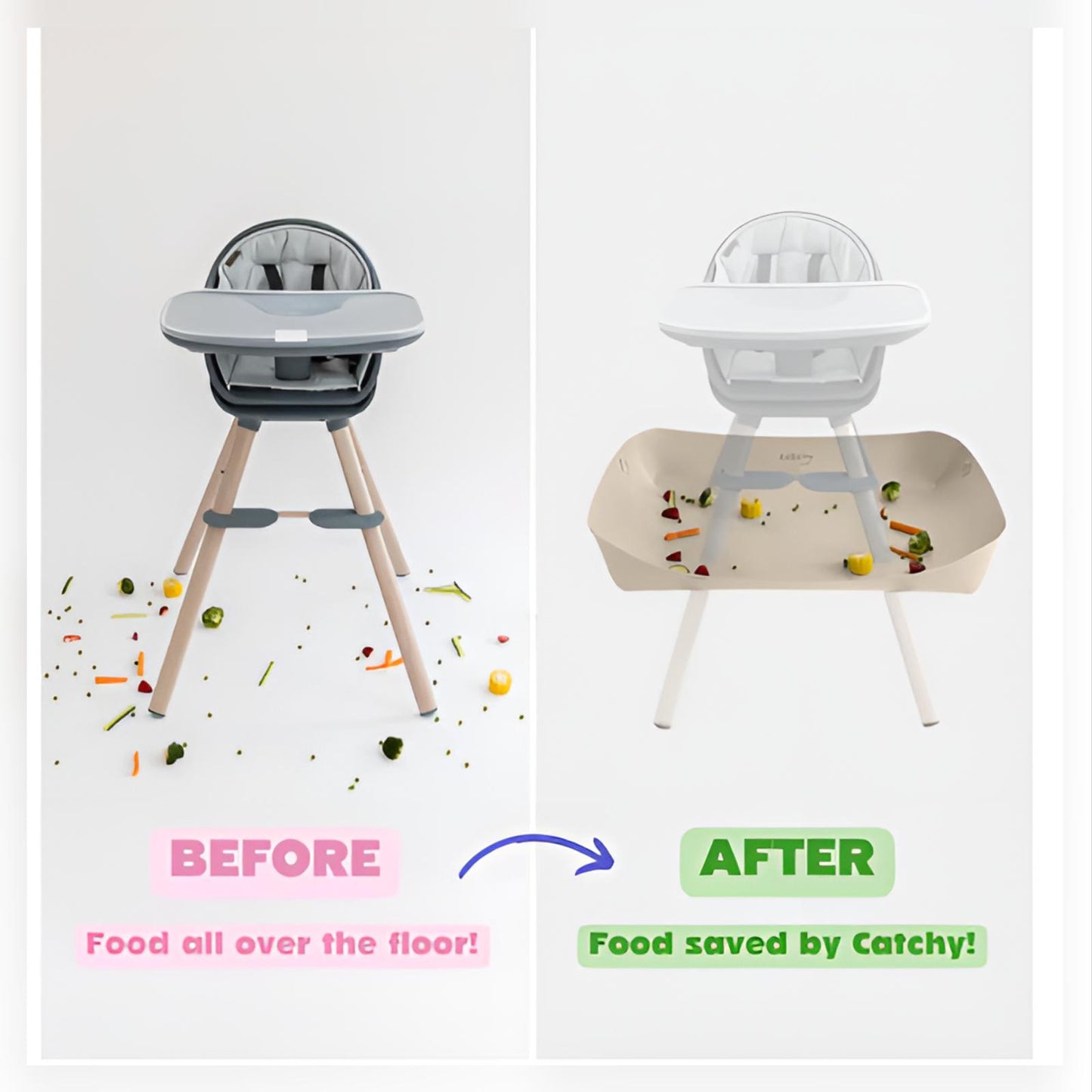 CleanCatchy™_ Baby Food Catcher