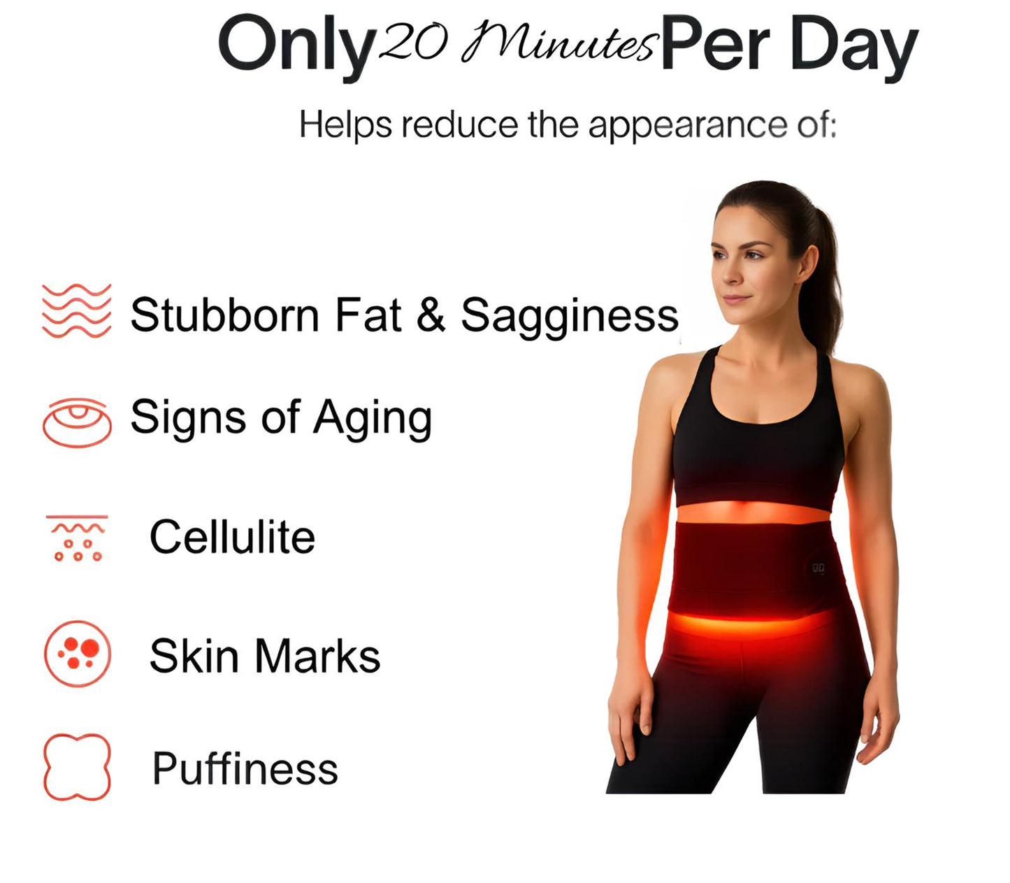 CoreGlow Red Light Relief Belt